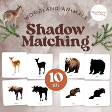 Load image into Gallery viewer, Woodland Animals Shadow Matching
