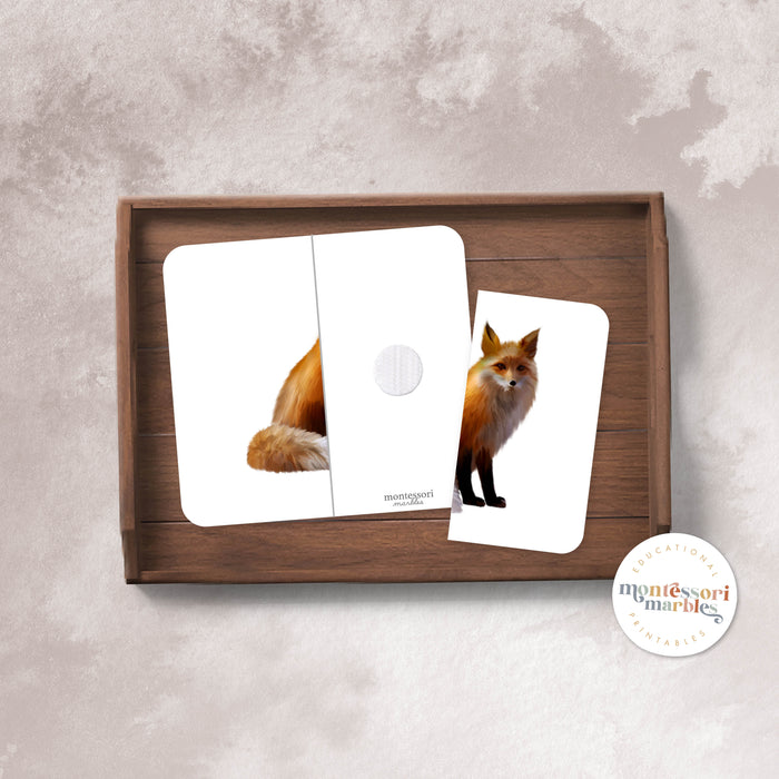 Woodland Animals Two-Piece Puzzles