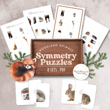 Load image into Gallery viewer, Woodland Animals Symmetry Puzzles
