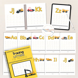 Construction Letter Tracing Workbook