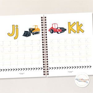 Construction Letter Tracing Workbook