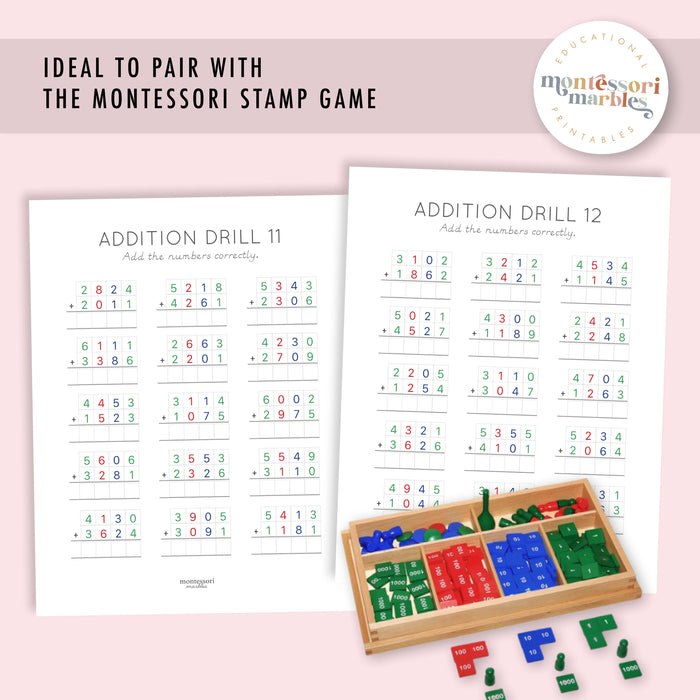 Addition Drills Workbook Level 4