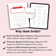 Load image into Gallery viewer, Addition Drills Workbook Level 3
