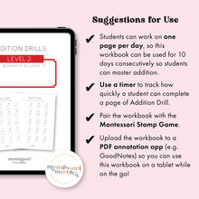 Load image into Gallery viewer, Addition Drills Workbook Level 2
