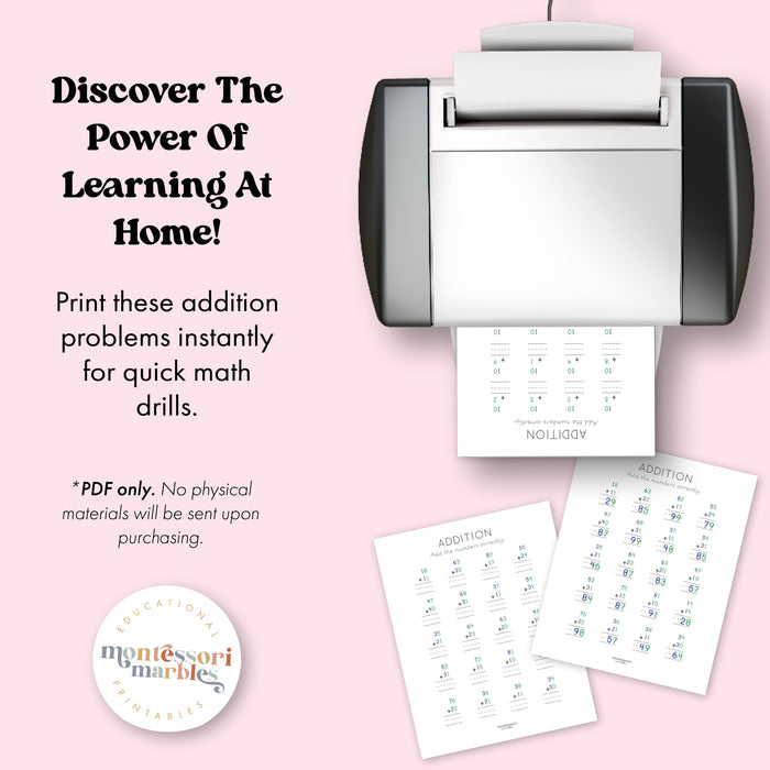 Addition Drills Workbook Level 2