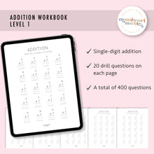 Load image into Gallery viewer, Addition Drills Workbook Level 1
