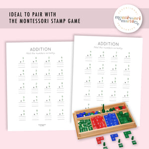 Addition Drills Workbook Level 1