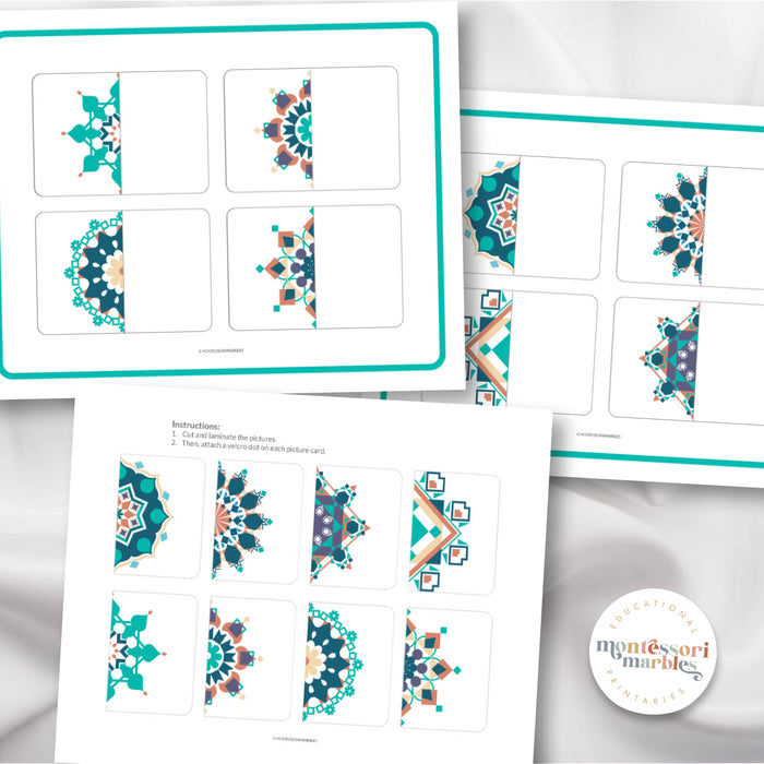 Ramadan Mandalas Symmetry Puzzles