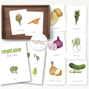 Vegetables Flash Cards