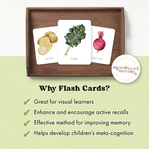 Vegetables Flash Cards