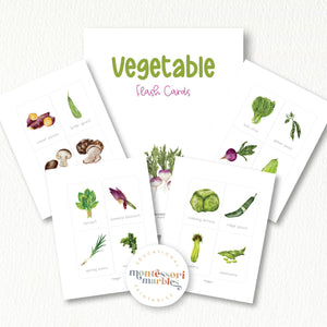Vegetables Flash Cards