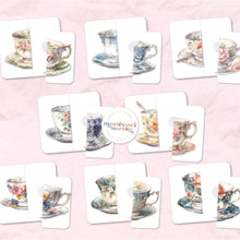 Load image into Gallery viewer, Vintage Teacups Two-Piece Puzzles
