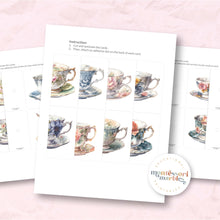 Load image into Gallery viewer, Vintage Teacups Two-Piece Puzzles
