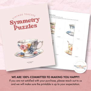 Vintage Teacups Two-Piece Puzzles
