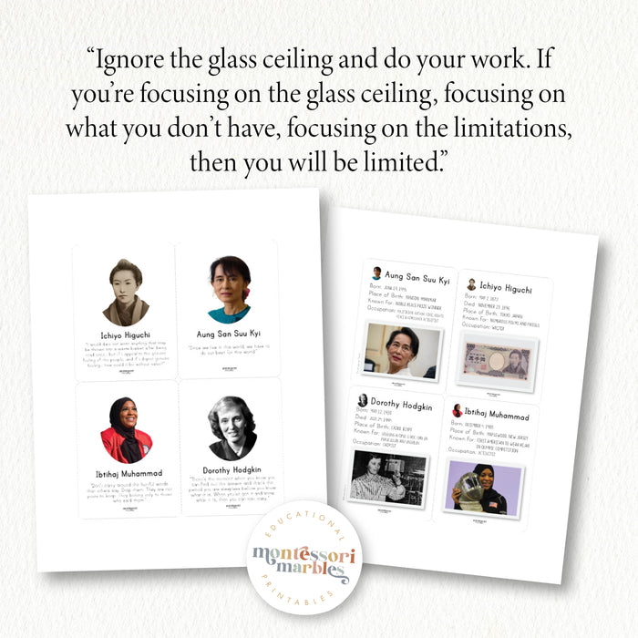 Women's History Month Fact Cards