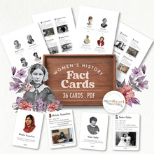 Load image into Gallery viewer, Women&#39;s History Month Fact Cards
