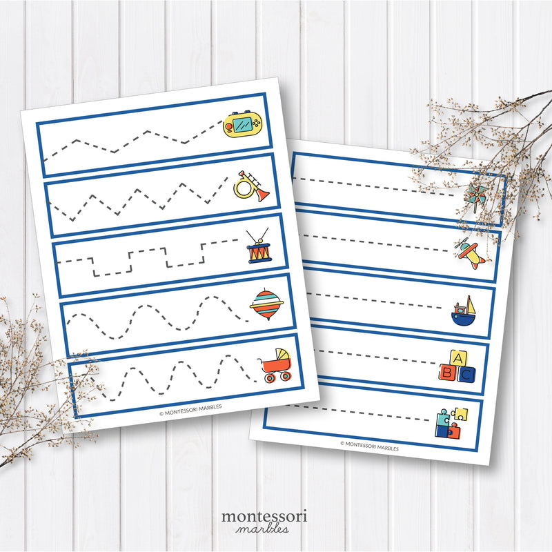 Playroom Toys Cutting Strips