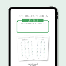 Load image into Gallery viewer, Subtraction Drills Workbook Level 2
