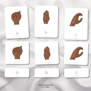 American Sign Language Nomenclature Cards (Brown)