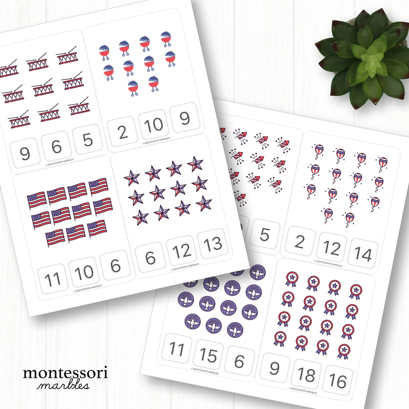 United States Counting 1 to 20