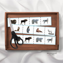 Load image into Gallery viewer, Polar Animals Cutting Strips

