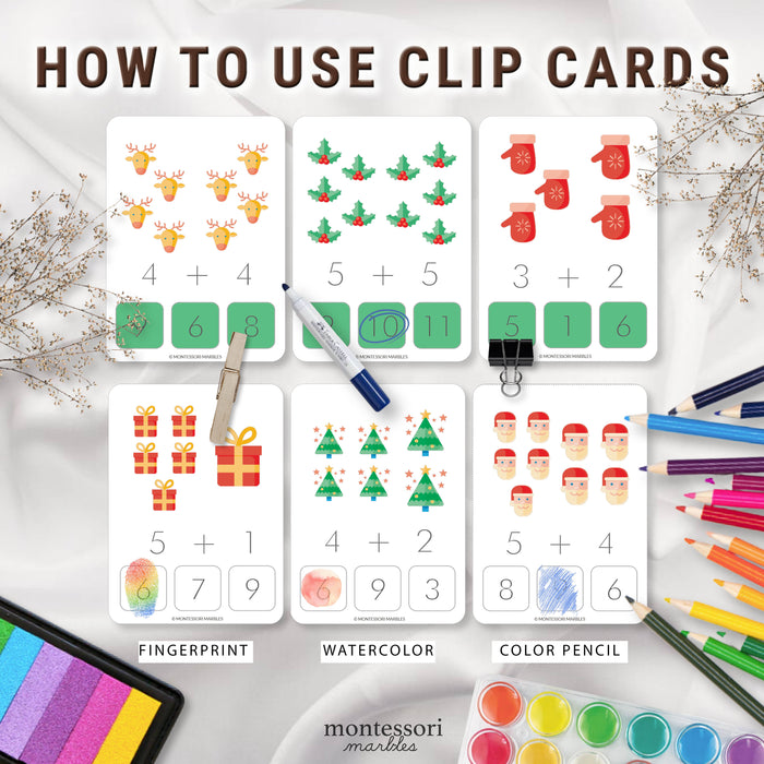 Christmas Addition Clip Cards