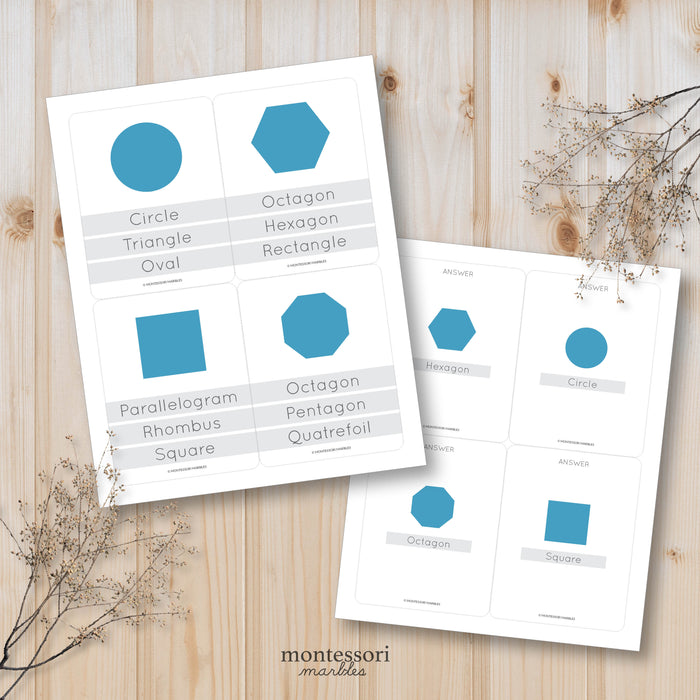 Shapes Quiz Cards