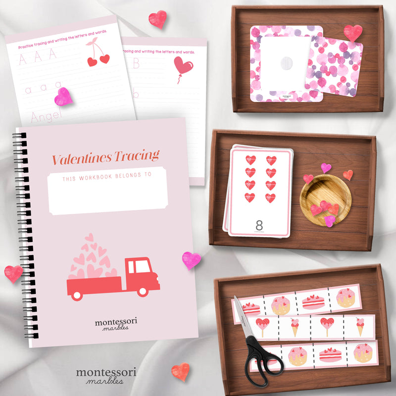 Valentine's Day activity bundle — collection of printable games and exercises