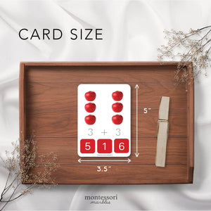 Apples Addition Clip Cards