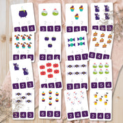 Halloween subtraction clip cards for elementary math practice