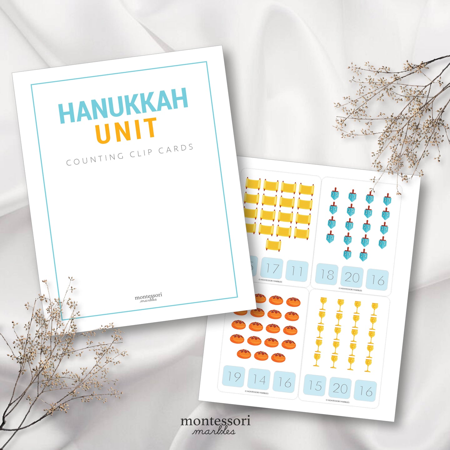 Hanukkah  Counting 1 to 20