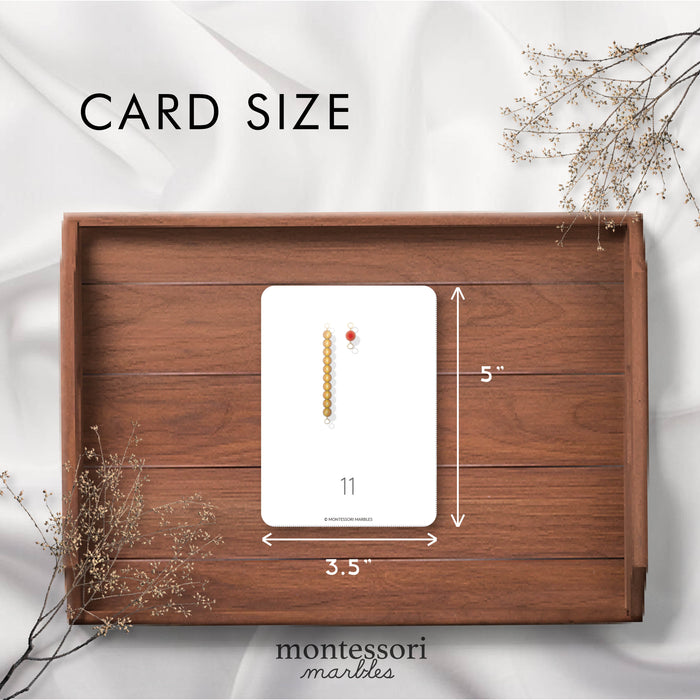 Montessori Golden Beads Flash Cards