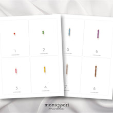 Load image into Gallery viewer, Montessori Golden Beads Flash Cards
