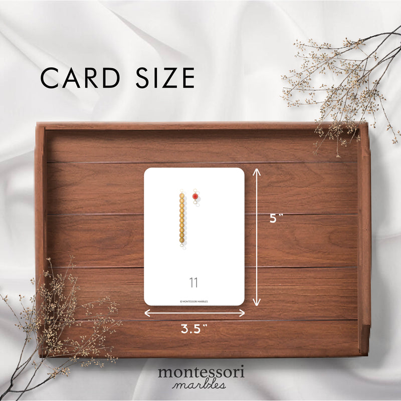 Montessori Golden Beads Nomenclature Cards