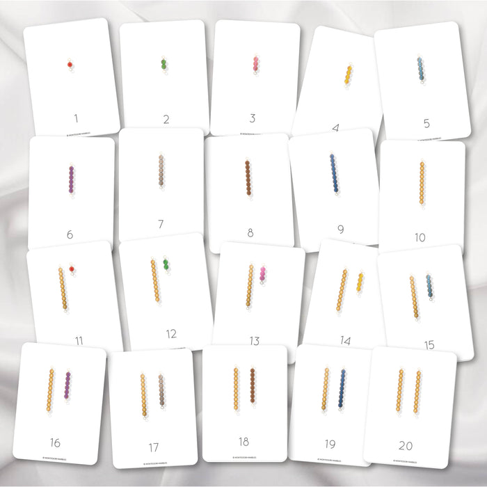 Montessori Golden Beads Nomenclature Cards