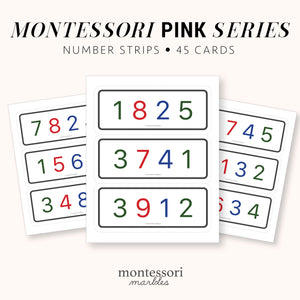 Montessori Number Strips