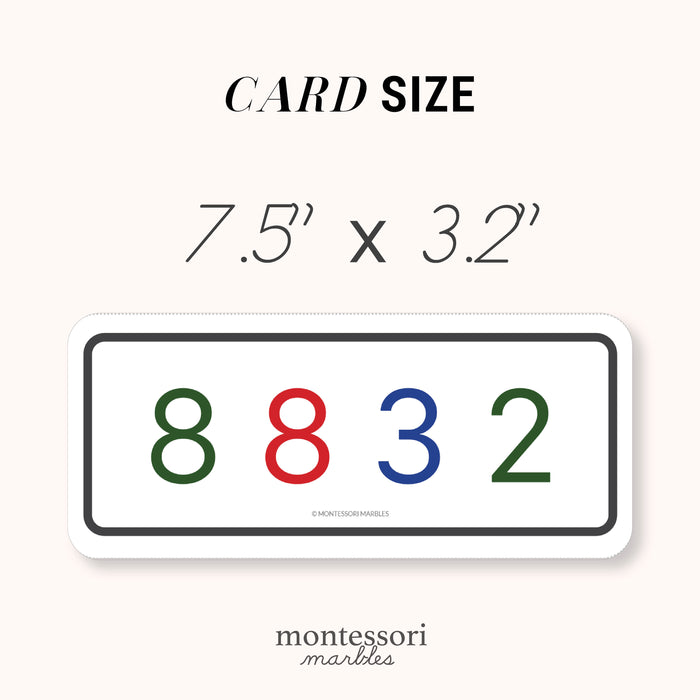 Montessori Number Strips