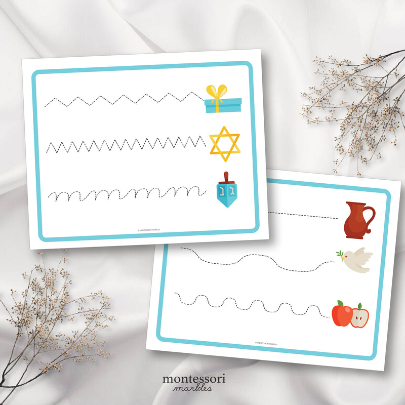 Hanukkah Tracing Activity