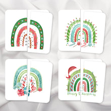 Load image into Gallery viewer, Christmas Rainbows Symmetry Puzzles

