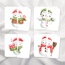 Load image into Gallery viewer, Christmas Snowman Symmetry Puzzles
