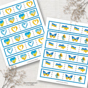 Ukraine cutting strips for scissor skills and fine motor