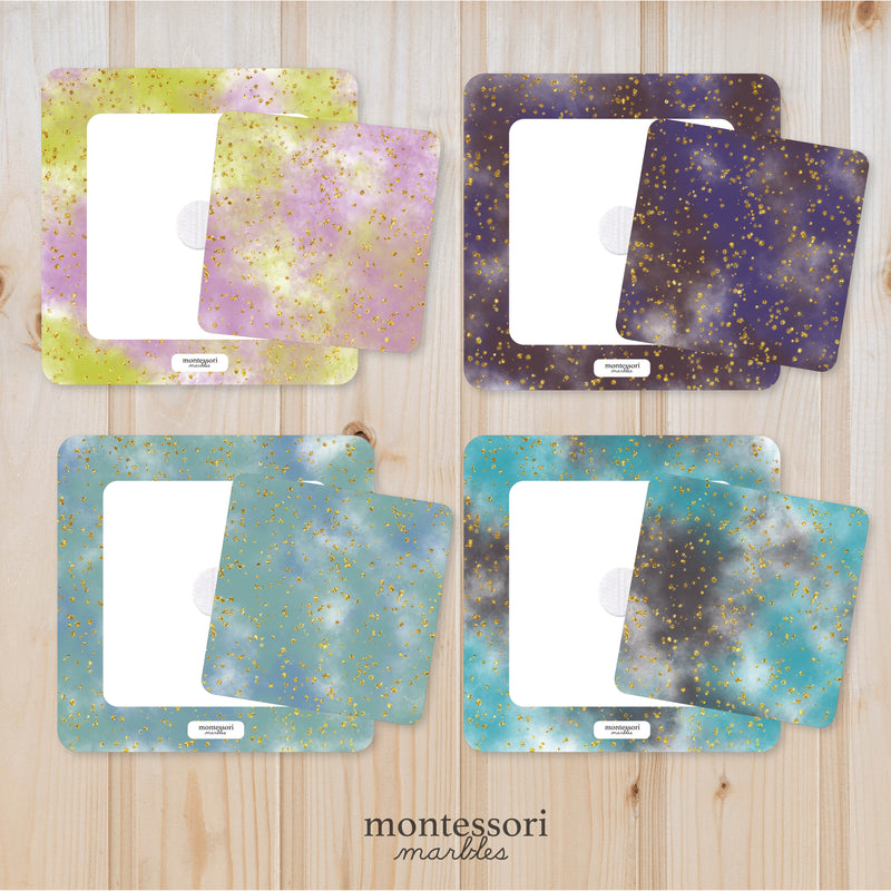 Celestial and space-themed patterns for visual matching—astronomy design exploration