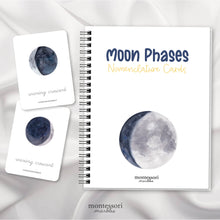 Load image into Gallery viewer, Moon Phases Nomenclature Cards (Cursive)
