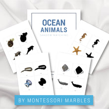 Load image into Gallery viewer, Ocean Animals Shadow Matching
