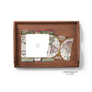 Vintage map pattern matching puzzle activity