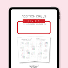 Load image into Gallery viewer, Addition Drills Workbook Level 3

