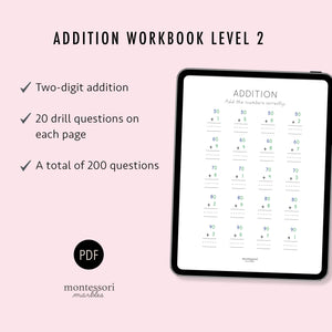 Addition Drills Workbook Level 2