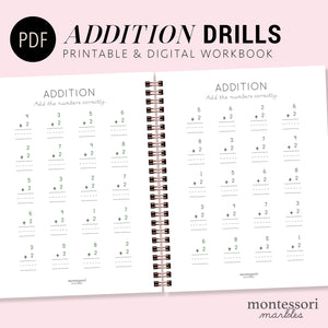 Addition Drills Workbook Level 1