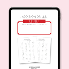 Load image into Gallery viewer, Addition Drills Workbook Level 1
