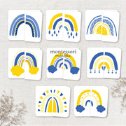 Ukraine symmetry puzzles for bilateral matching practice